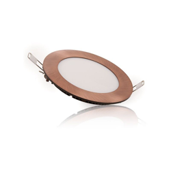 Downlight LED Slimline Circolare Ø120Mm 6W 480Lm 50.000H Bronzo | Bianco Caldo (GL-CL-R6N-B-WW) en oferta
