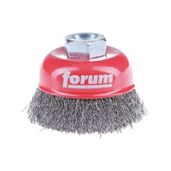 Spazzola Staio Di Filo Di Acciaio Temperato, Ondulato, Spazzola Diametro. 60 Mm, Spessore Filo 0,30 Millimetri, Velocità Massima. 12 500 Giri / Min en oferta