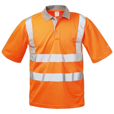 Safestyle - Ad Alta Visibilità Polo T-Shirt Taglia Xl Uwe, Arancione