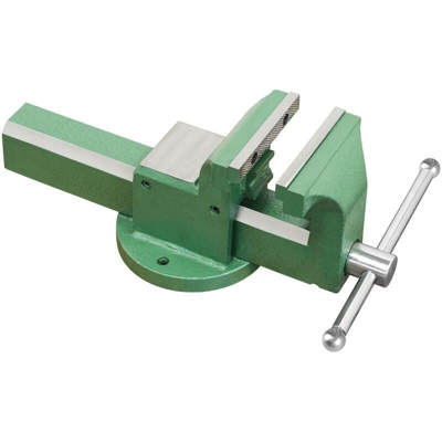 Morsa da banco in acciaio da 100 a 150 con cuscinetto su vite e ganascia stringitubo FERVI 0591, Larghezza ganascia 150 mm