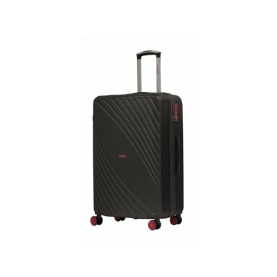 Trolley in ABS 77x49x30cm ruote, maniglie, chiusura TSA Naresi antracite fucsia - Ravizzoni