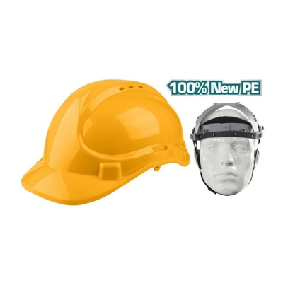 Casco di Sicurezza Caschetto Protettivo Giallo Elemetto Lavoro Antinfortunistica