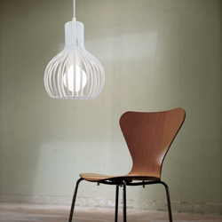Lampada a Sospensione Industriale Bianca E27 Luce Sospesa Vintage Luce Pendente Retrò Lampadario Antico per Soggiorno Camera da Letto Del Caffè precio