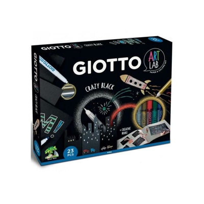 Art Lab Crazy Black Kit Creativo Colori Assortiti - Giotto