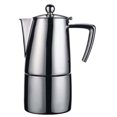 Caffettiera Moka 10 tazze per induzione in acciaio inox satinato - Ilsa