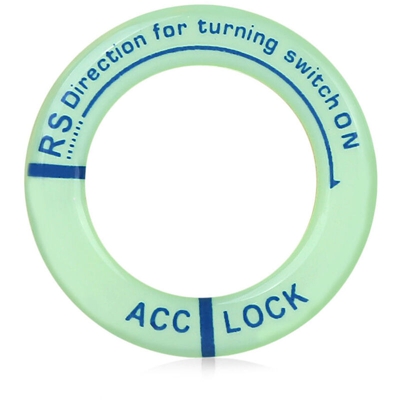 Interruttore a chiave di accensione auto cerchio luminoso blu