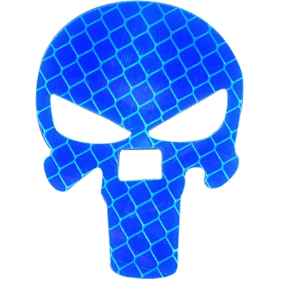 Adesivo teschio personalizzato General Motors blu scuro