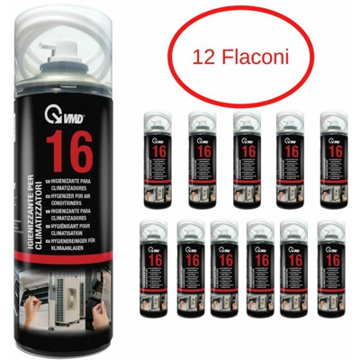 Igienizzante spray vmd16 spray 12 flaconi da ml 400 per condizionatori