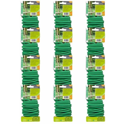 Verdemax 12 pezzi legaccio per legature piante fiori e vigneti multiuso ciascuno diametro 8 mm