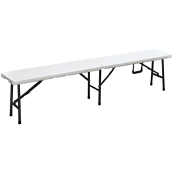 Pieghevole reception polietilene banco 183 centimetri bianco precio