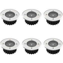 Faretti Solari ad Incasso Carrabili 6 pz - Argento - Youthup precio