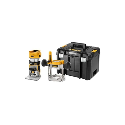 Dewalt DCW604NT-XJ Fresatrice Combinata spazzole XR 18V ??Senza Caricatore, 18 V, Multicolore (Nero/Giallo), 45 x 35,5 x 33,5 cm