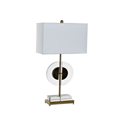 Lampada da Tavolo Acrilico Metallo Stoffa Geam Chic (41 x 25 x 81 cm) - Dekodonia precio