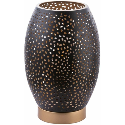 Globo - Lampada da tavolo design living living room decor fustellati lampada oro nero 24002S
