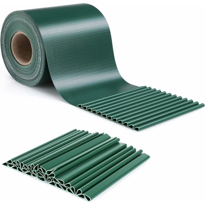 Schermi divisori e protettivi per Giardino, Frangivista e Frangivento PVC Paravista con 30clip, Impermeabile Schermo Privacy 35 m x 19 cm - Mvpower