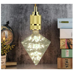 Lampadina led prisma 3W luce calda 2700k attacco E27 stella luminosa BTL-014 en oferta