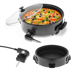 Padella Elettrica Cuocitutto Padella Elettrica Per Pizza 40 Cm/Altezza 9 Cm precio
