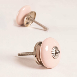 SKLUM Set di 2 maniglie in ceramica Erek Rosa Marshmallow Ceramica precio