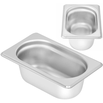 Contenitore Gastronorm Contenitore Per Alimenti In Acciaio Inox 1/9 GN 65 mm