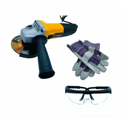 Smerigliatrice angolare flessibile con disco da 115 mm a filo corrente di 750W