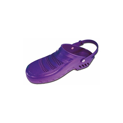 Zoccoli professionali, con cinturino, con fori, taglia 38-39, viola, zoccoli sanitari, zoccoli da chef, zoccoli ospedalieri