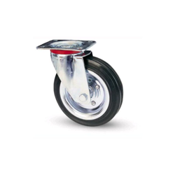 Eacommerce - Ruote piroettanti industriali rotelle Girevoli con Piastra per Carrelli Banchi da Lavoro 180 mm Senza Freno en oferta