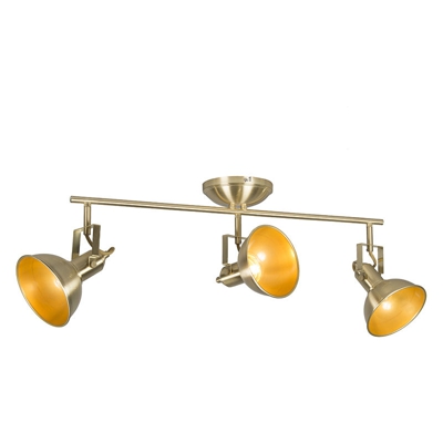 QAZQA Faretto tommy - rustico - Metallo - Oro - Oblungo Max. 3 x Watt