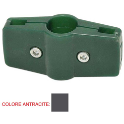 4 Morsetti Antracite Doppi Di Supporto Per Palo Ø25Mm Verdemax 8557 precio