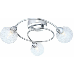 Etc-shop - maglie sfere alluminio plafoniera filo lampada cromo metallico 5.7 watt LED características