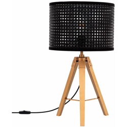 Lampada da tavolo Megal Rattan - Acciaio - Sklum precio