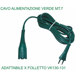 Cavo Verde Mt.7 Mm.2X0,75 Spina Italia Vk130/131 Compatibile características