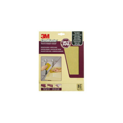 4283 Fogli Blisterati Universali di Carta Abrasiva Sandblaster per Sgrossatura P150, Beige, Confezione da 3 pezzi - 3M precio