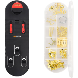 Onke Lj Photo Frame Hanging Tool Righello di livello multifunzione Lavorazione del legno Appeso Tipo di strumento Appendiabiti per due foto + Scatola en oferta