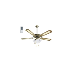Ventilatore da soffitto in legno noce scuro 4 lampade c/telecomando - Mod. Marco Polo características