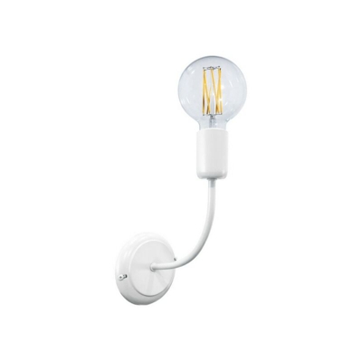 E-energy - Applique Daniela 1Xe27 Montatura Verniciata Bianco Diam.12-H.25-P.22