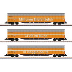 Kit di 3 vagoni a parete scorrevoli Z Swiss Post 82417 - Märklin en oferta