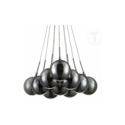 Tomasucci - lampadario SFERE SMOKED MIRROR