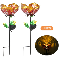 Lampada da giardino solare in ferro battuto lampada da giardino a due set en oferta