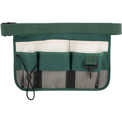 Borsa da cintura verde custodia per attrezzi senza strisce riflettenti per attrezzi da giardinaggio