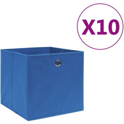 YOUTHUP Contenitori 10 pz in Tessuto non Tessuto 28x28x28 cm Blu - Blu precio