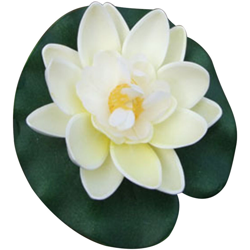 Bianco latteo 10 cm di diametro simulazione loto serbatoio di pesce stagno lago galleggiante finto loto precio
