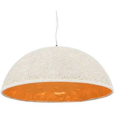 YOUTHUP Lampadario da Soffitto Bianco e Oro ?70 cm E27 - Multicolore