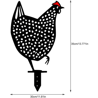 Articoli per la decorazione del gallo in ferro da giardinaggio per prati Metallo tipo A