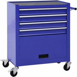 Carrello Portautensili con 4 Cassetti in Acciaio Blu - Blu - Youthup precio