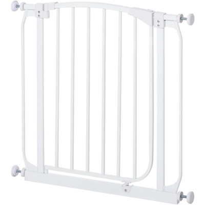 Cancelletto Bambini Barriera Di Protezione 71x72,5 Cm In Metallo Bianco