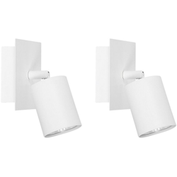 Beliani - Set di 2 applique da parete color bianco TIGRIS precio