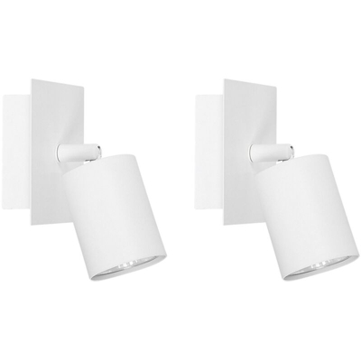 Beliani - Set di 2 applique da parete color bianco TIGRIS