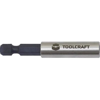 TOOLCRAFT TO-6918741 Porta puntei 6,3 mm (1/4”) con magnete 60 mm 1/4 (6.3 mm)