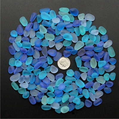 Perle di vetro da spiaggia di colori misti blu viola pendente pendente gioielli sciolti 10-16 mm LAVENTE