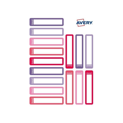 RESMI30F-UK etichetta autoadesiva Rosa, Porpora Rettangolo con angoli arrotondati Permanente 30 pezzo(i) - Avery